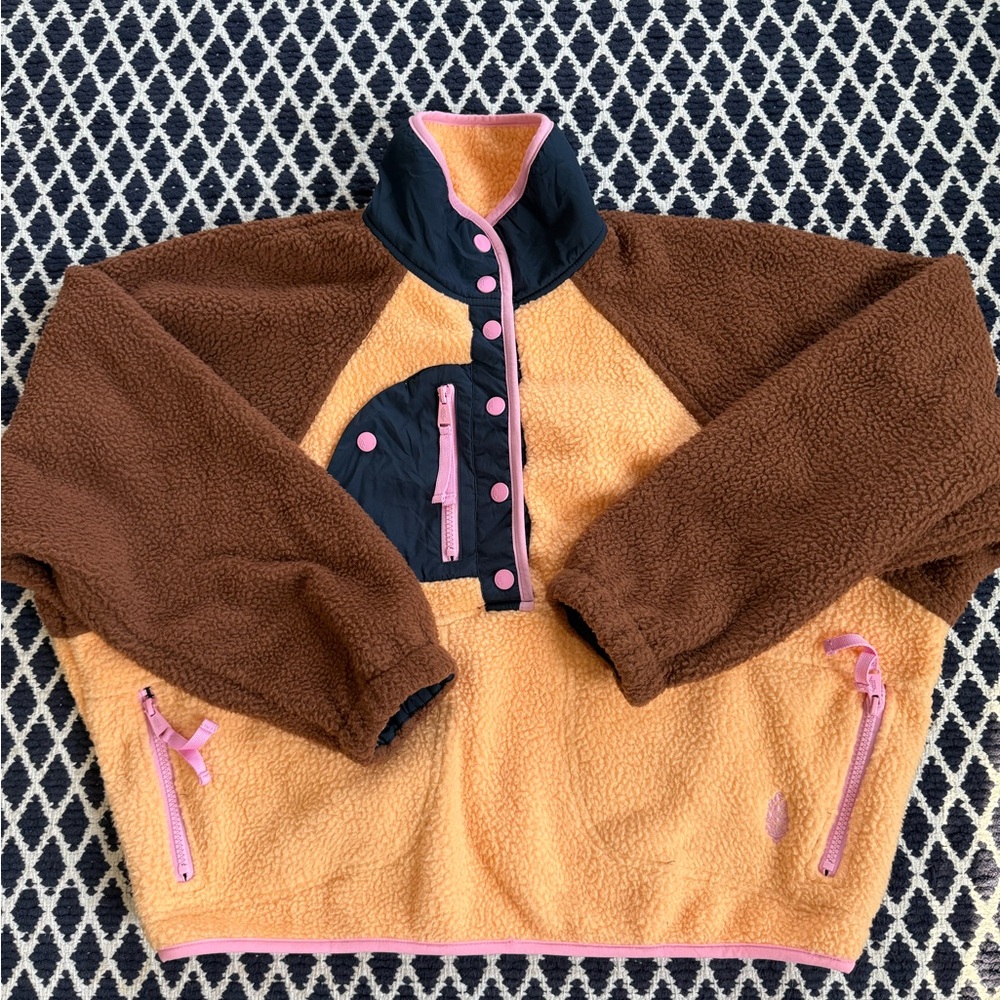 Free people FP movement hit the slopes fleece pullover NWOT - Picture 6 of 8